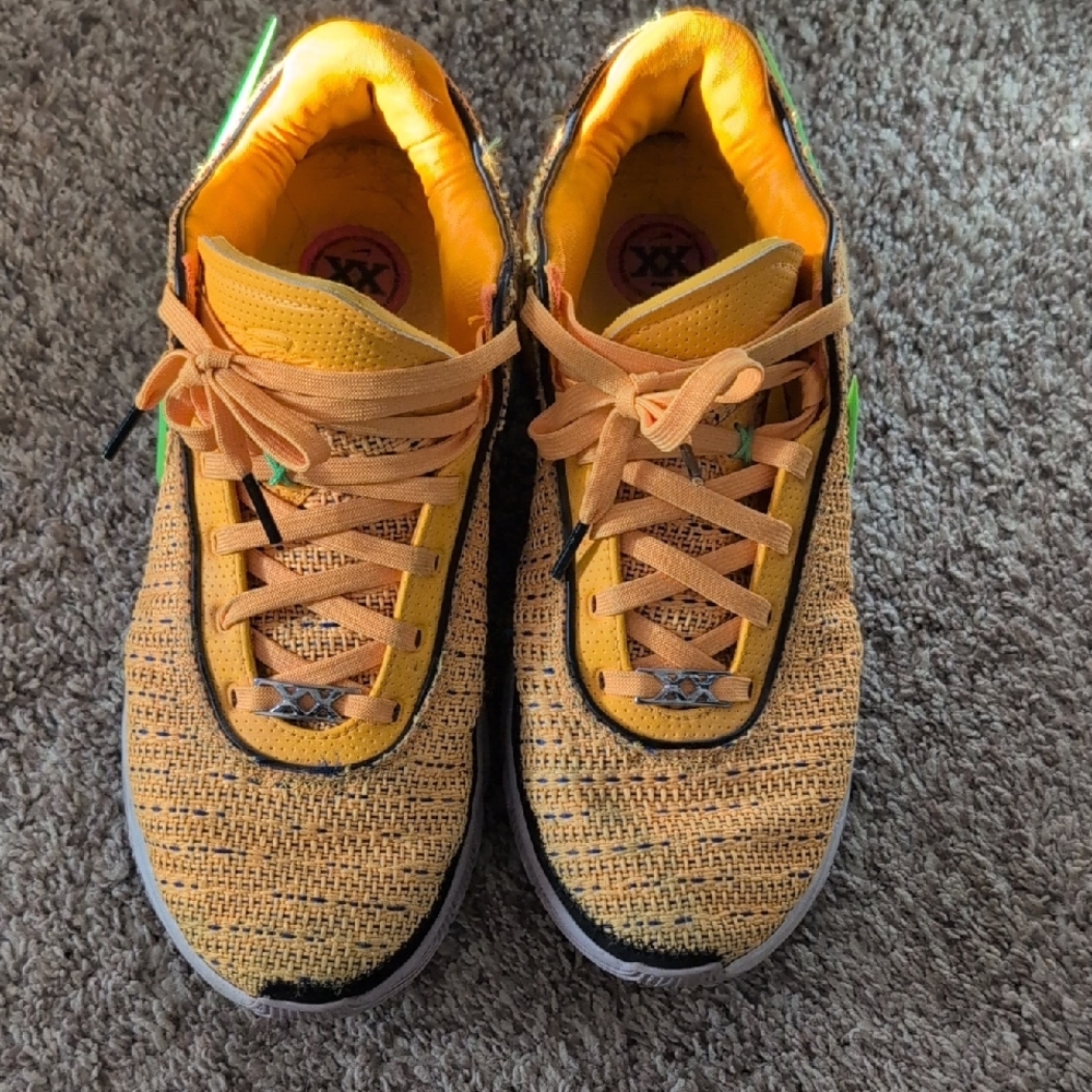 Kids Yellow and Black Athletic Shoes